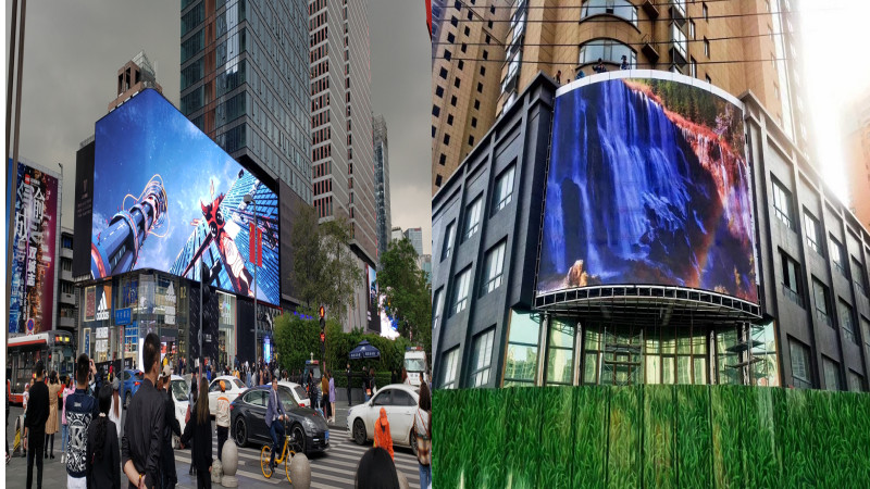 Outdoor LED display building